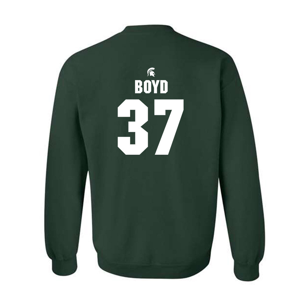 Michigan State - NCAA Football : Liam Boyd - Generic Shersey Crewneck Sweatshirt-1