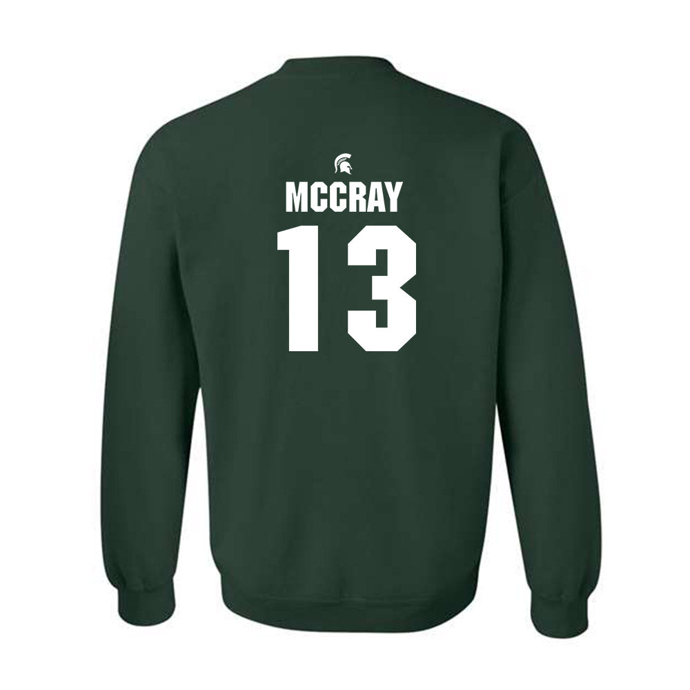 Michigan State - NCAA Football : Chrishon McCray - Generic Shersey Crewneck Sweatshirt-1