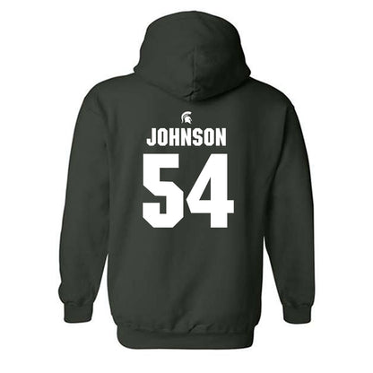 Michigan State - NCAA Football : Antonio Johnson - Generic Shersey Hooded Sweatshirt-1
