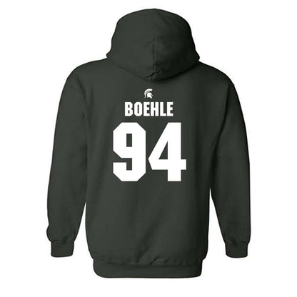 Michigan State - NCAA Football : Aidan Boehle - Generic Shersey Hooded Sweatshirt-1