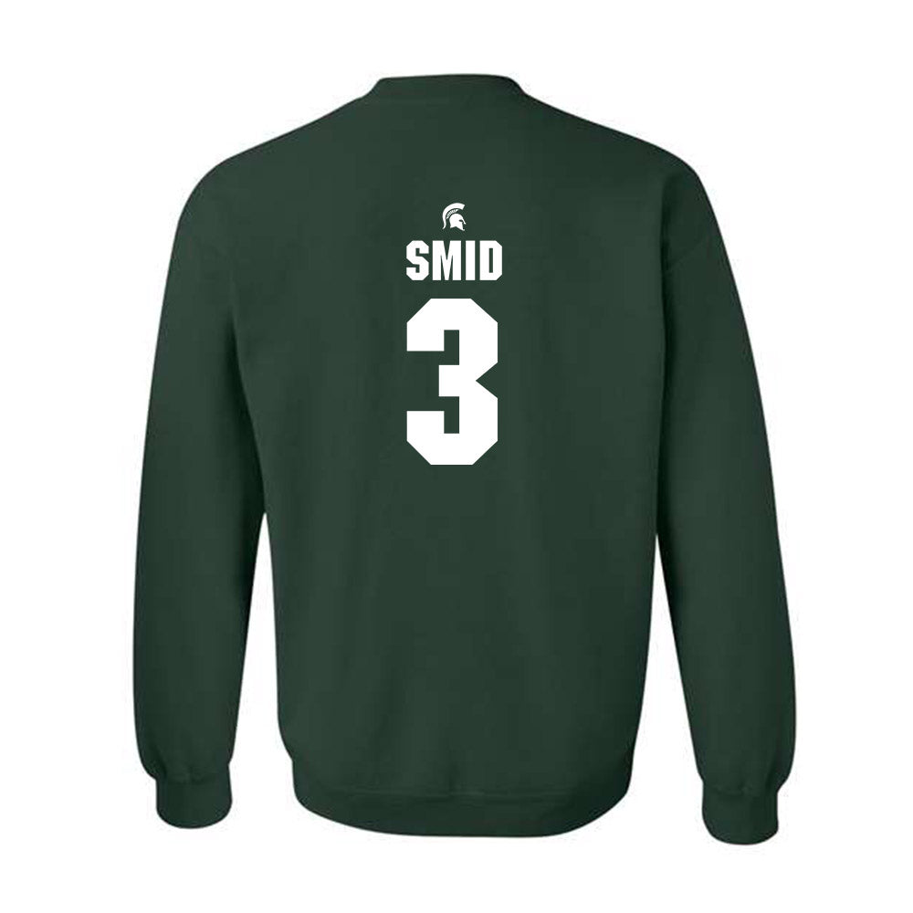 Michigan State - NCAA Men's Soccer : Jared Smid - Generic Shersey Crewneck Sweatshirt-1