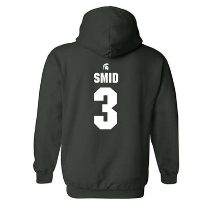Michigan State - NCAA Men's Soccer : Jared Smid - Generic Shersey Hooded Sweatshirt-1
