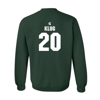 Michigan State - NCAA Baseball : Joshua Klug - Generic Shersey Crewneck Sweatshirt-1