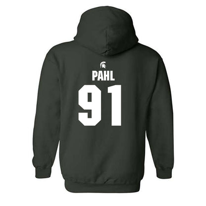 Michigan State - NCAA Football : Jackson Pahl - Generic Shersey Hooded Sweatshirt-1