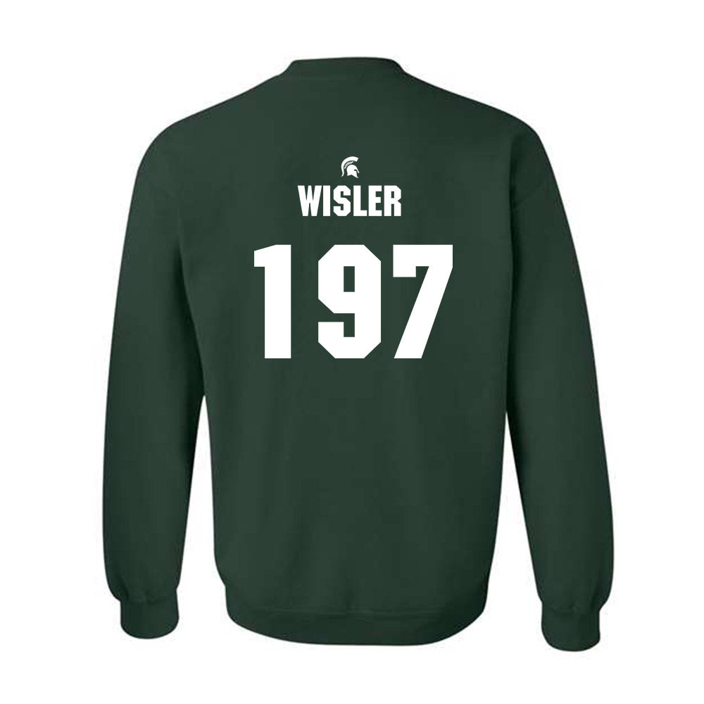 Michigan State - NCAA Wrestling : Kael Wisler - Generic Shersey Crewneck Sweatshirt-1
