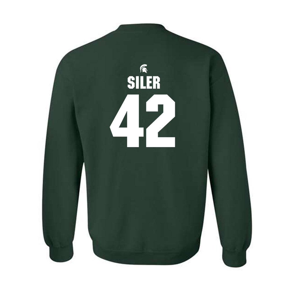 Michigan State - NCAA Baseball : Andrew Siler - Generic Shersey Crewneck Sweatshirt-1