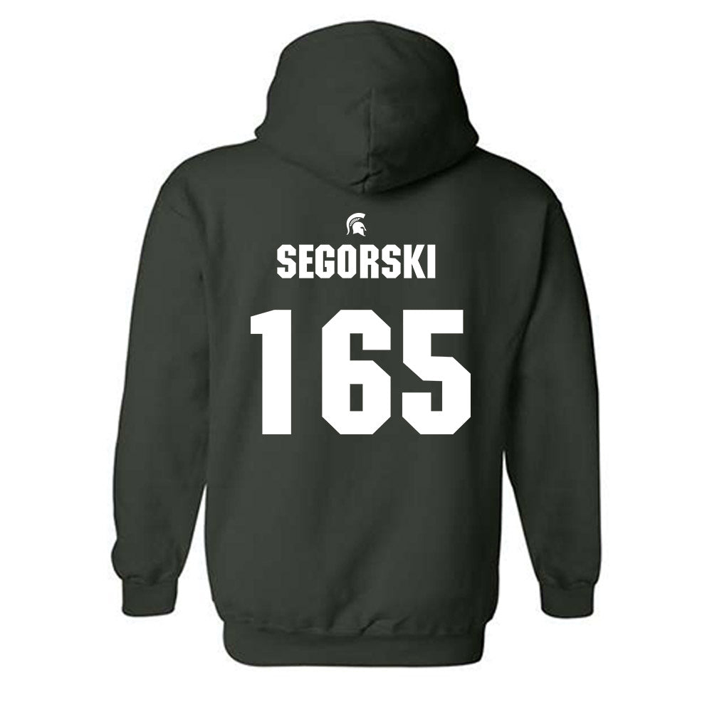 Michigan State - NCAA Wrestling : Owen Segorski - Generic Shersey Hooded Sweatshirt-1