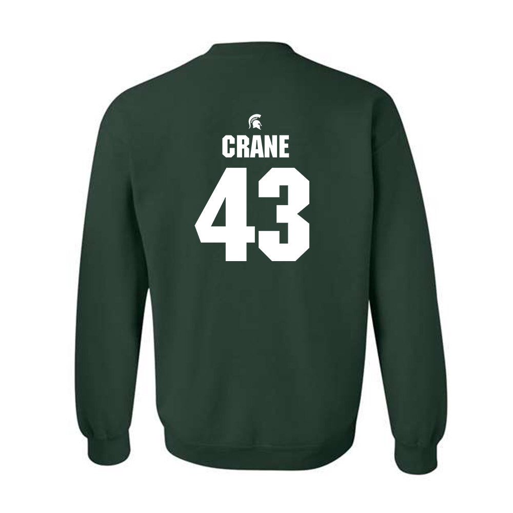 Michigan State - NCAA Baseball : Bobby Crane - Generic Shersey Crewneck Sweatshirt-1