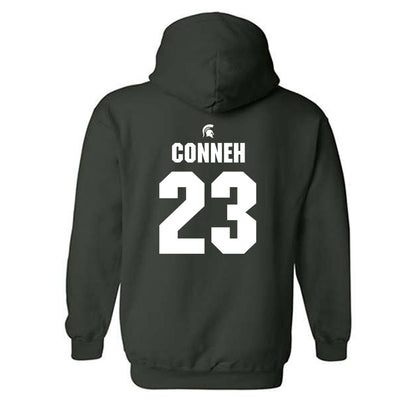 Michigan State - NCAA Men's Soccer : Leo Conneh - Generic Shersey Hooded Sweatshirt-1