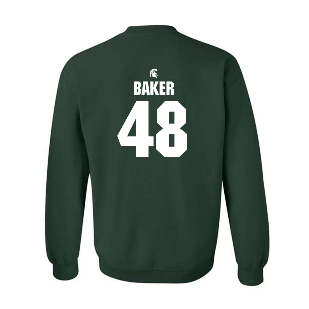 Michigan State - NCAA Football : Charlie Baker - Generic Shersey Crewneck Sweatshirt