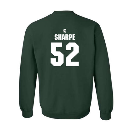 Michigan State - NCAA Football : Nickolus Sharpe - Generic Shersey Crewneck Sweatshirt-1