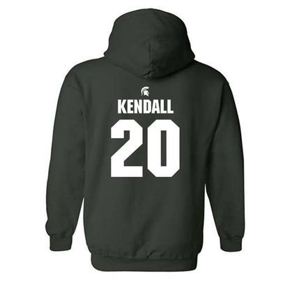 Michigan State - NCAA Women's Field Hockey : Ellie Kendall - Generic Shersey Hooded Sweatshirt-1