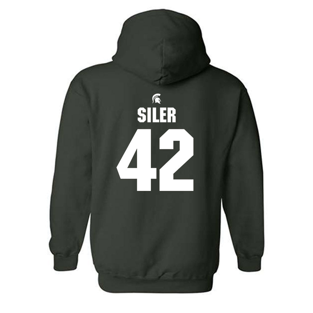 Michigan State - NCAA Baseball : Andrew Siler - Generic Shersey Hooded Sweatshirt-1