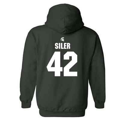 Michigan State - NCAA Baseball : Andrew Siler - Generic Shersey Hooded Sweatshirt-1