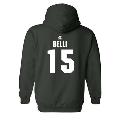 Michigan State - NCAA Women's Soccer : Julia Belli - Generic Shersey Hooded Sweatshirt-1