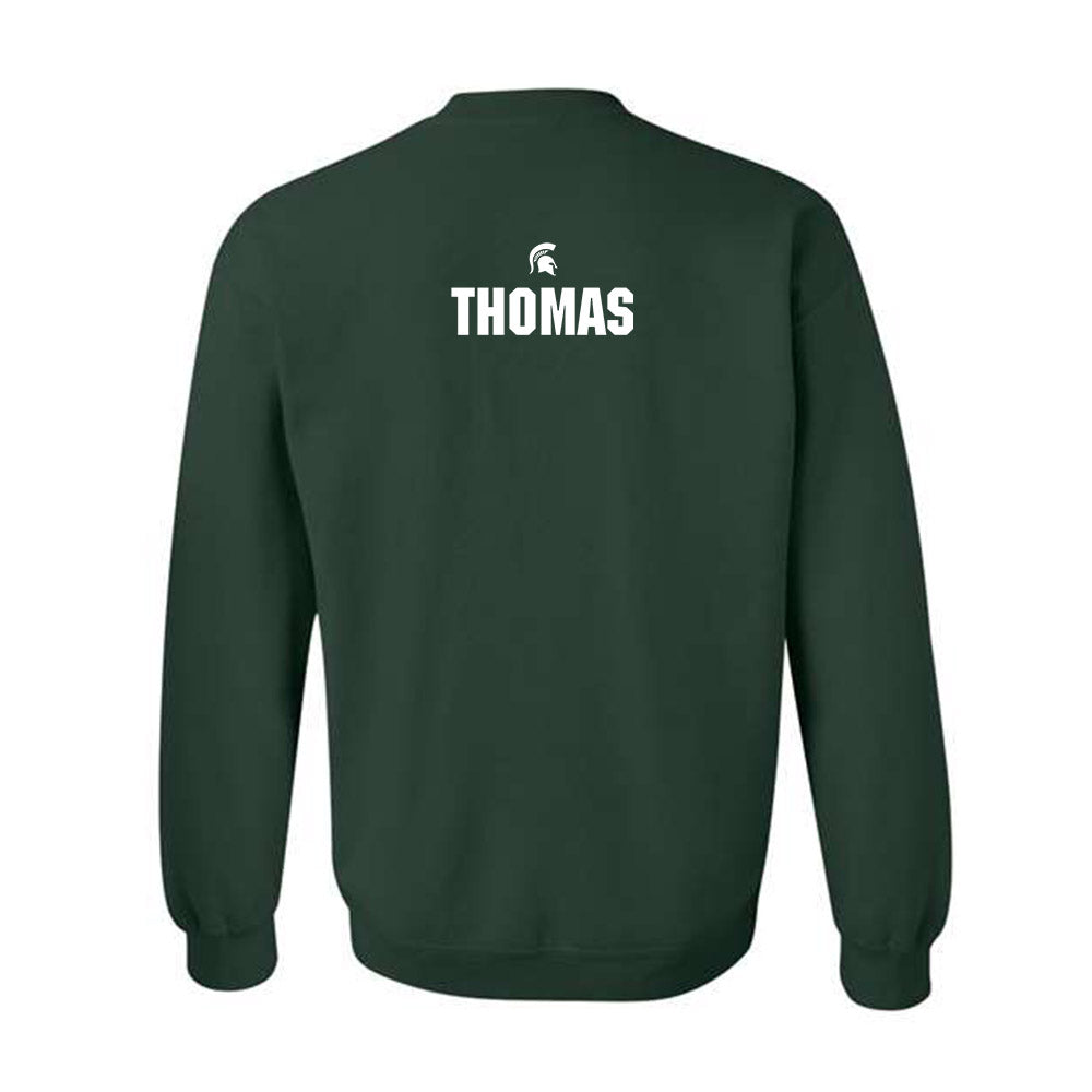 Michigan State - NCAA Football : Brayden Thomas - Generic Shersey Crewneck Sweatshirt-1
