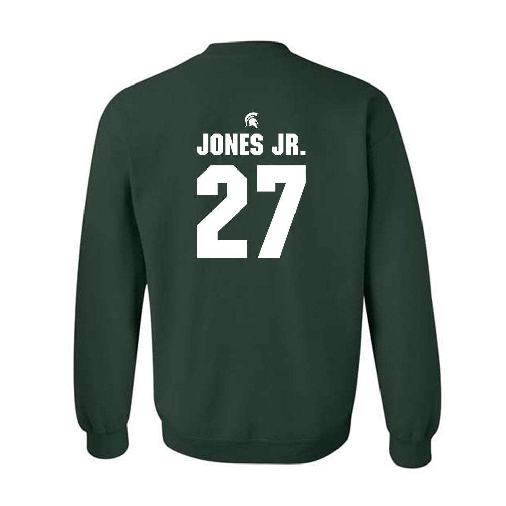 Michigan State - NCAA Football : Darrin Jones Jr. - Generic Shersey Crewneck Sweatshirt-1