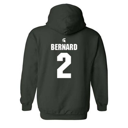 Michigan State - NCAA Softball : Zoie Bernard - Generic Shersey Hooded Sweatshirt-1