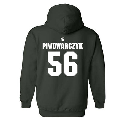 Michigan State - NCAA Football : Chris Piwowarczyk - Generic Shersey Hooded Sweatshirt-1