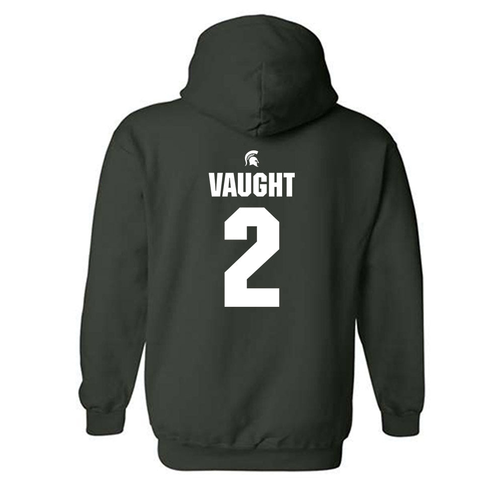 Michigan State - NCAA Football : Devin Vaught - Generic Shersey Hooded Sweatshirt-1