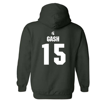 Michigan State - NCAA Football : Caleb Gash - Generic Shersey Hooded Sweatshirt-1