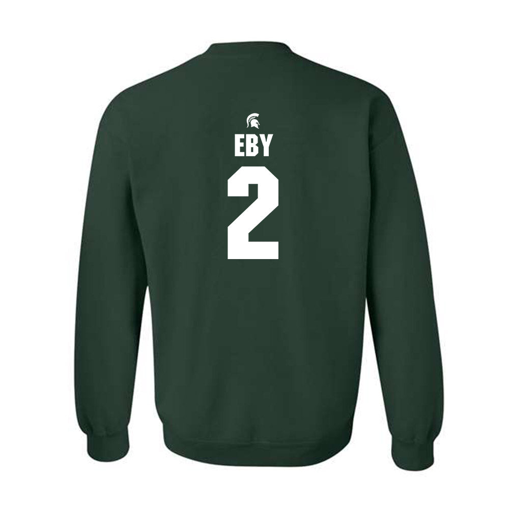Michigan State - NCAA Men's Soccer : William Eby - Generic Shersey Crewneck Sweatshirt-1