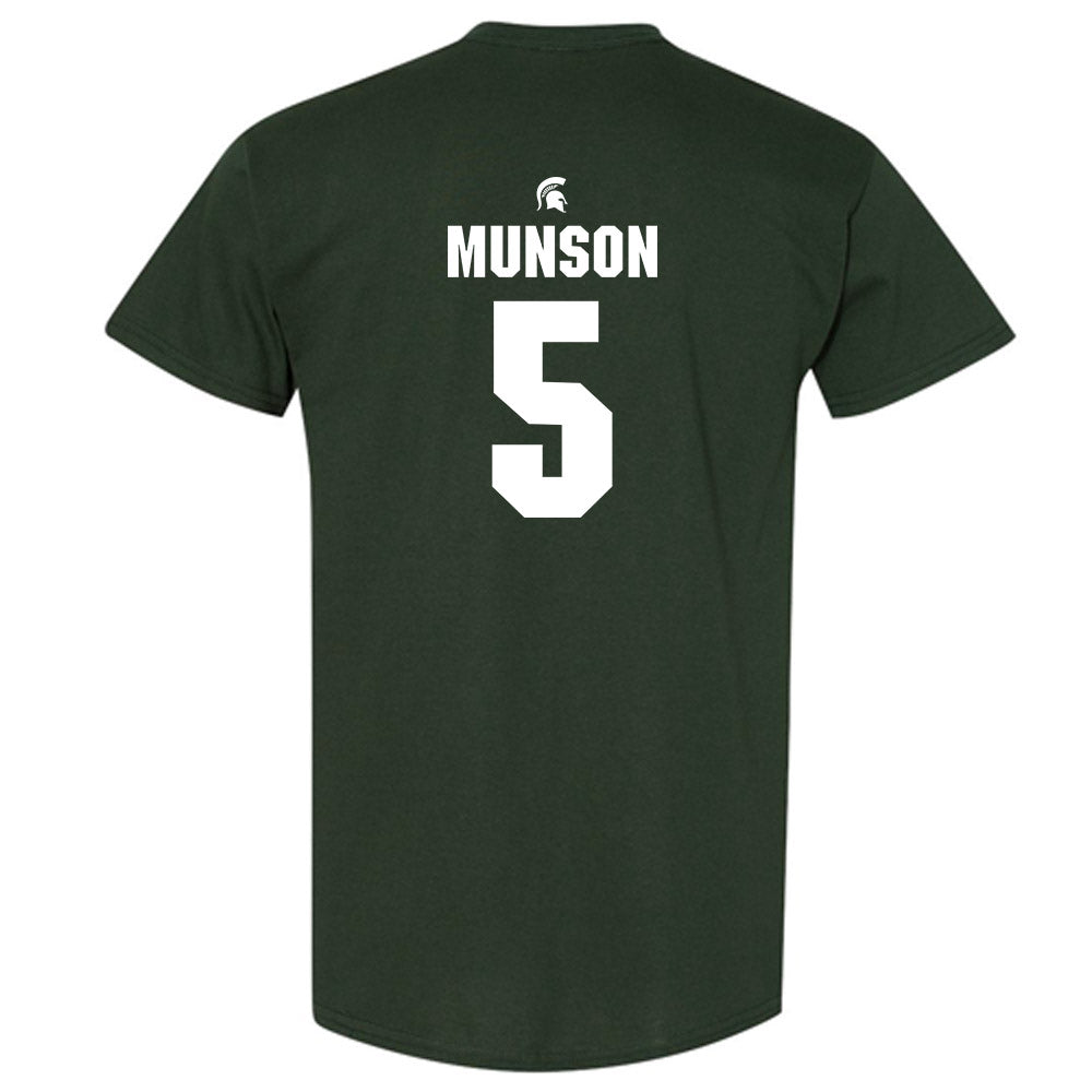 Michigan State - NCAA Men's Soccer : Brandon Munson - Generic Shersey T-Shirt-1