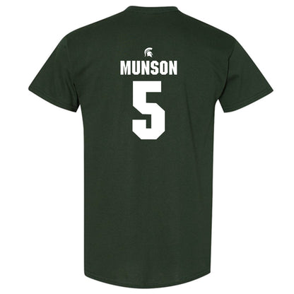 Michigan State - NCAA Men's Soccer : Brandon Munson - Generic Shersey T-Shirt-1