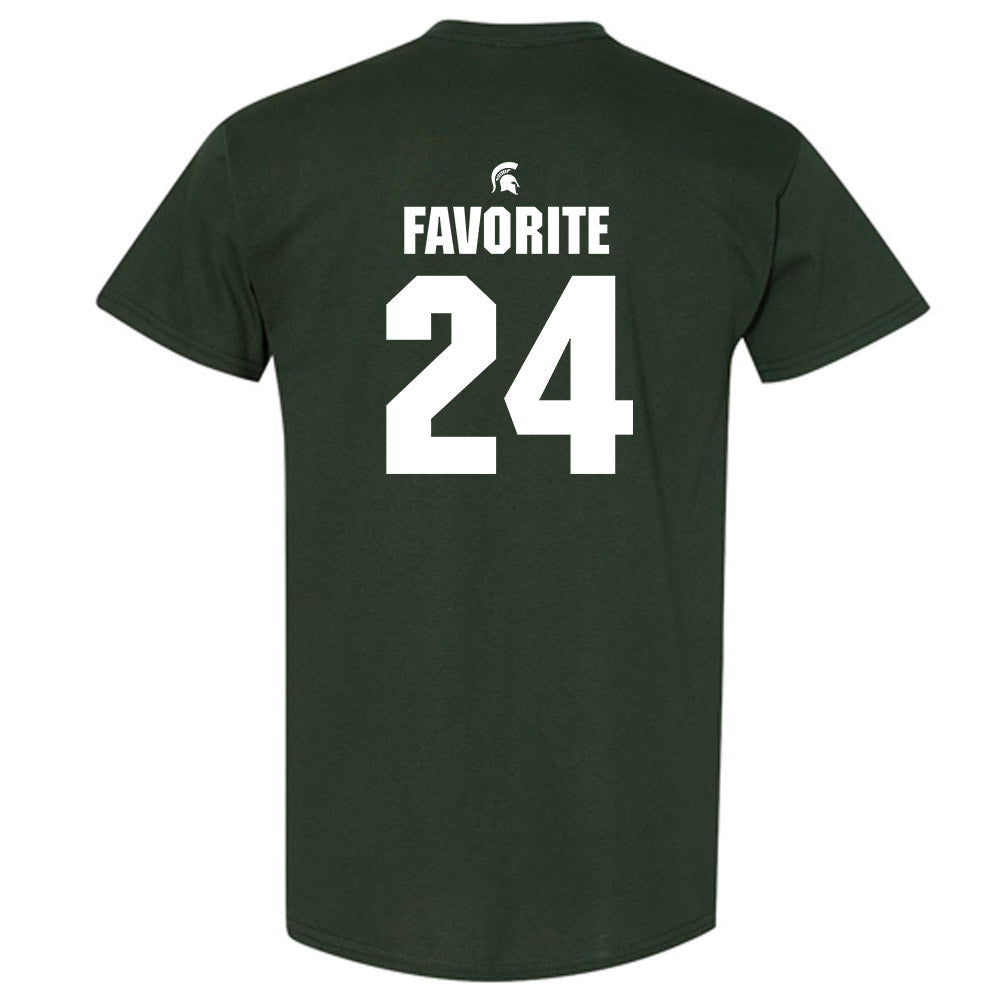 Michigan State - NCAA Football : Jeremiah Favorite - Generic Shersey T-Shirt-1