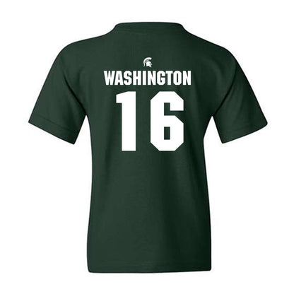 Michigan State - NCAA Football : Zachary Washington - Generic Shersey Youth T-Shirt-1
