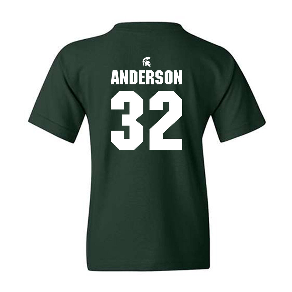 Michigan State - NCAA Men's Soccer : David Anderson - Generic Shersey Youth T-Shirt-1