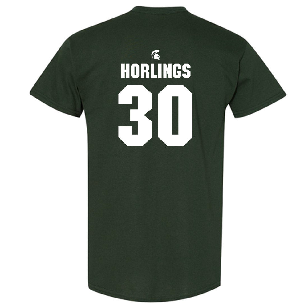 Michigan State - NCAA Men's Soccer : Ezra Horlings - Generic Shersey T-Shirt-1