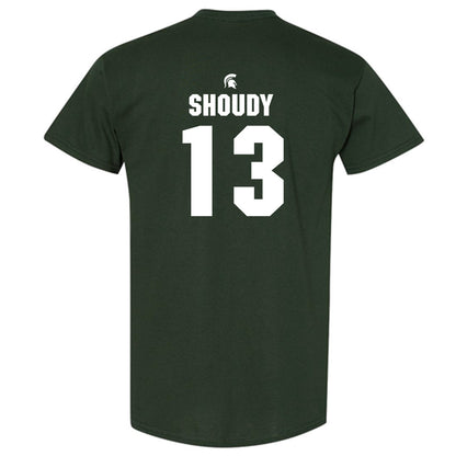 Michigan State - NCAA Men's Ice Hockey : Tiernan Shoudy - Generic Shersey T-Shirt-1
