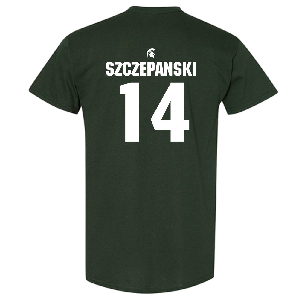 Michigan State - NCAA Baseball : Tommy Szczepanski - Generic Shersey T-Shirt-1