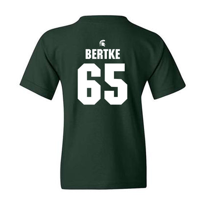 Michigan State - NCAA Football : Cole Bertke - Generic Shersey Youth T-Shirt-1