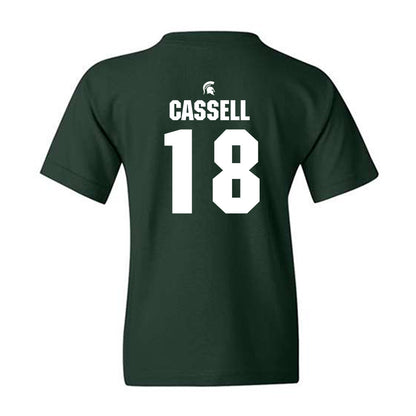 Michigan State - NCAA Men's Soccer : Justin Cassell - Generic Shersey Youth T-Shirt-1