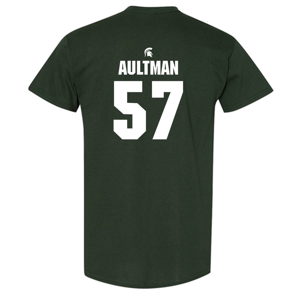 Michigan State - NCAA Football : Hudson Aultman - Generic Shersey T-Shirt-1