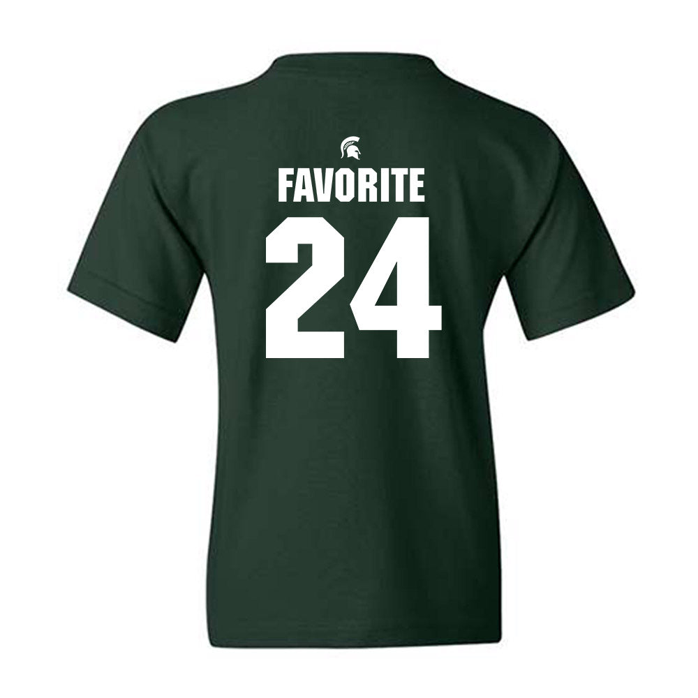 Michigan State - NCAA Football : Jeremiah Favorite - Generic Shersey Youth T-Shirt-1