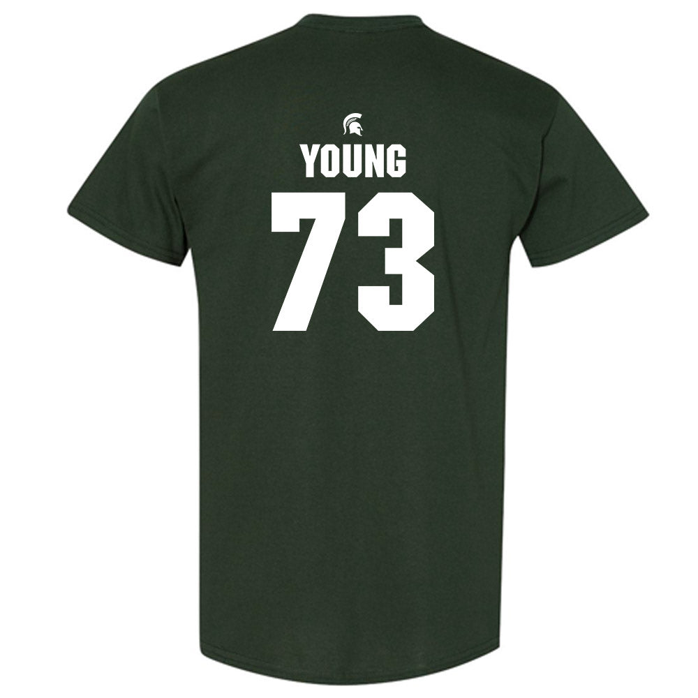 Michigan State - NCAA Football : Rustin Young - Generic Shersey T-Shirt-1