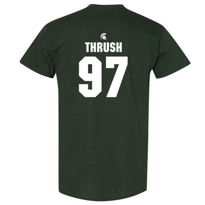 Michigan State - NCAA Football : Cal Thrush - Generic Shersey T-Shirt-1