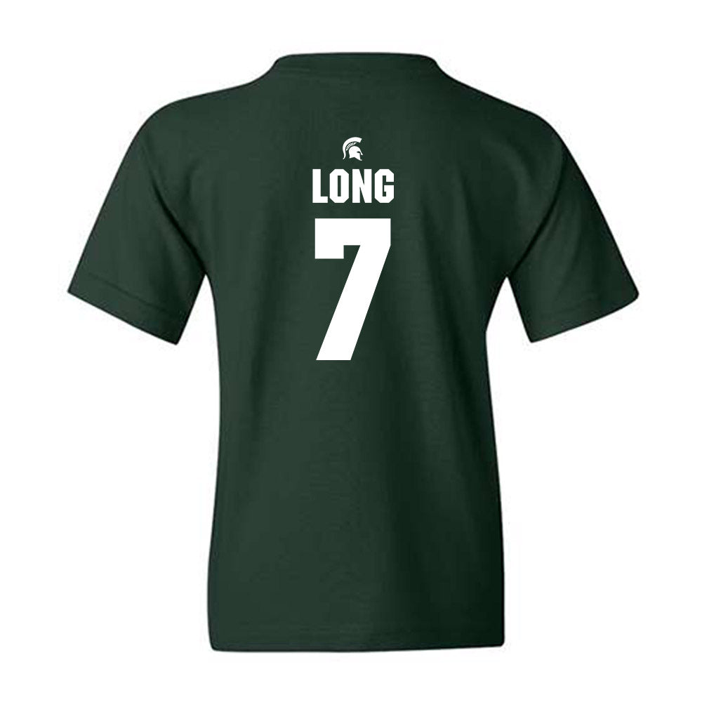 Michigan State - NCAA Women's Volleyball : Malayah Long - Generic Shersey Youth T-Shirt-1