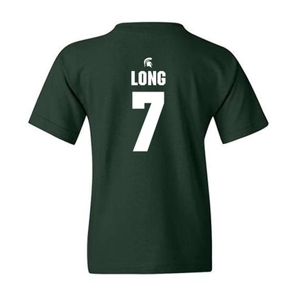 Michigan State - NCAA Women's Volleyball : Malayah Long - Generic Shersey Youth T-Shirt-1