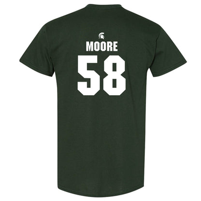 Michigan State - NCAA Football : Conner Moore - Generic Shersey T-Shirt-1
