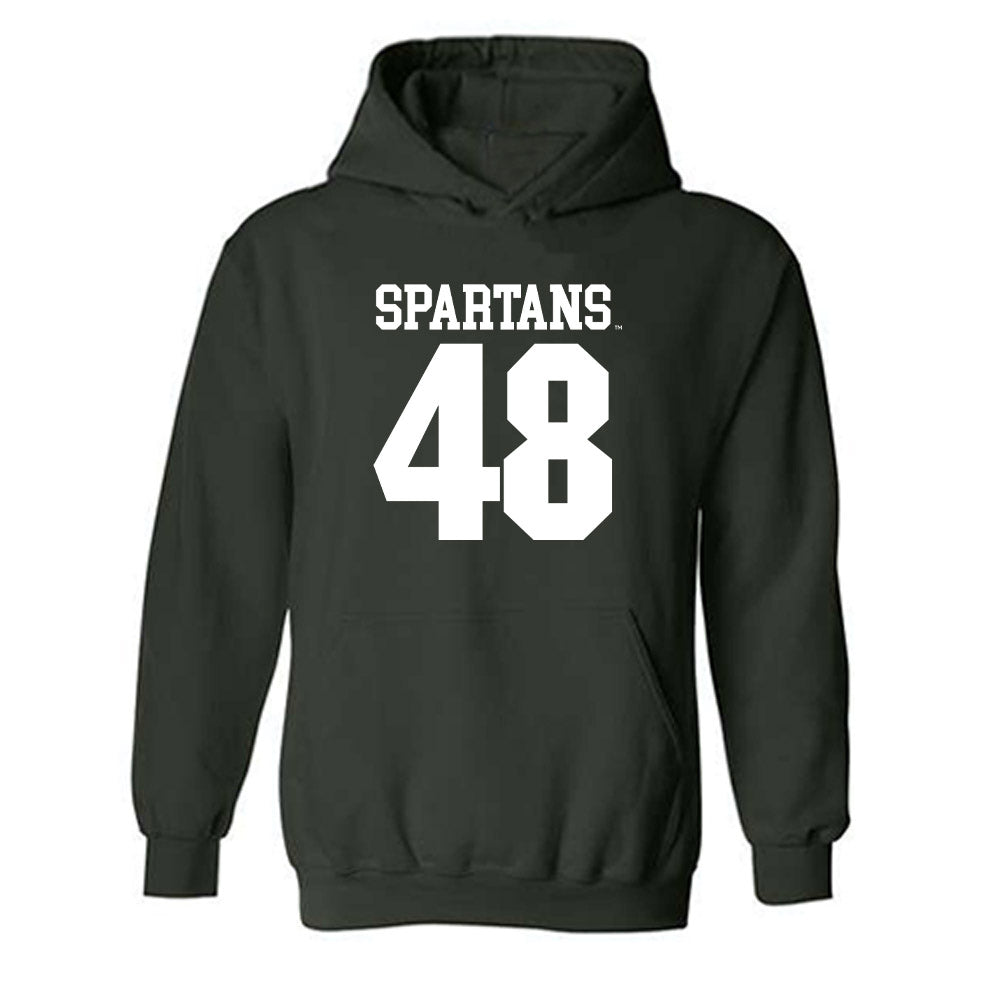 Michigan State - NCAA Football : Charlie Baker - Generic Shersey Hooded Sweatshirt