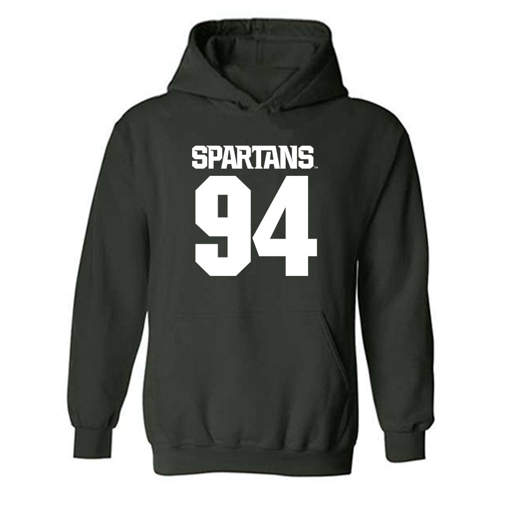 Michigan State - NCAA Football : Aidan Boehle - Generic Shersey Hooded Sweatshirt-0