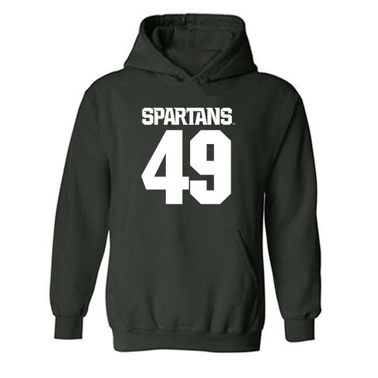 Michigan State - NCAA Football : Alex Weeks - Generic Shersey Hooded Sweatshirt-0