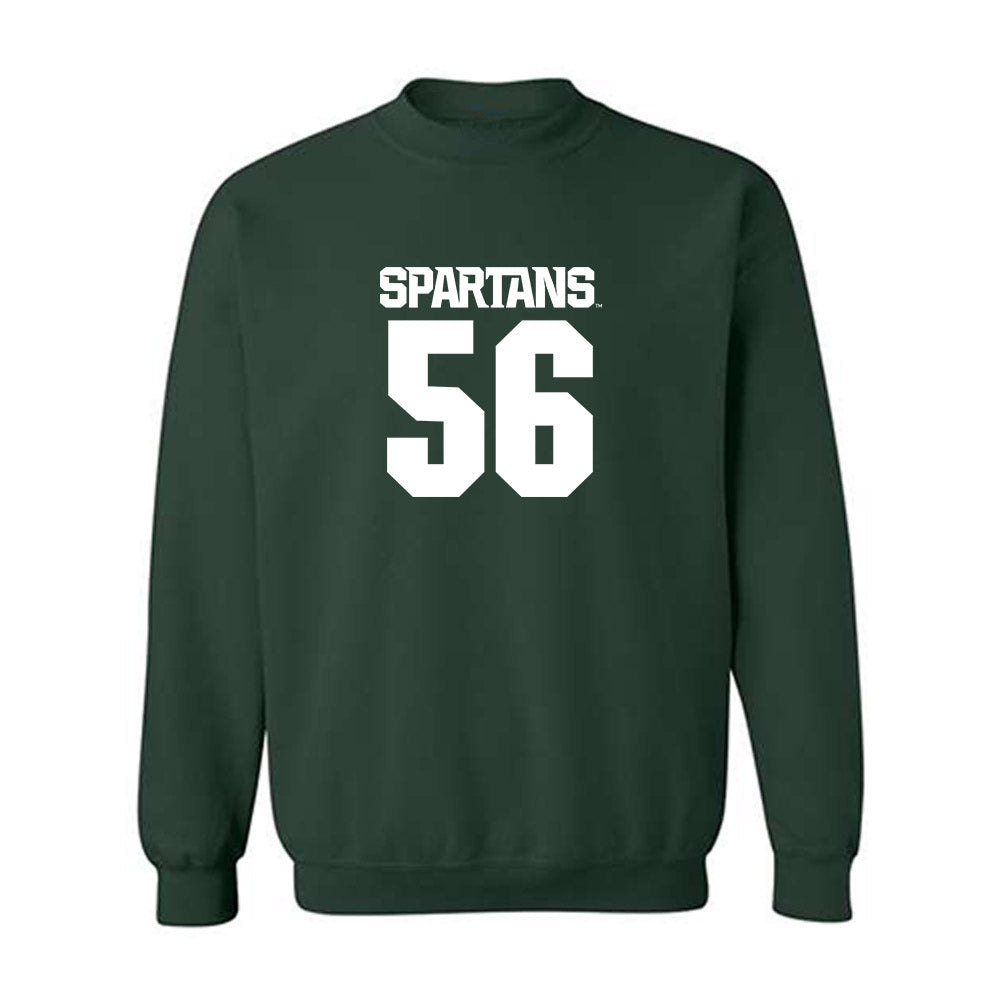 Michigan State - NCAA Football : Chris Piwowarczyk - Generic Shersey Crewneck Sweatshirt-0