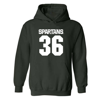 Michigan State - NCAA Football : Leonard Ah You - Generic Shersey Hooded Sweatshirt-0