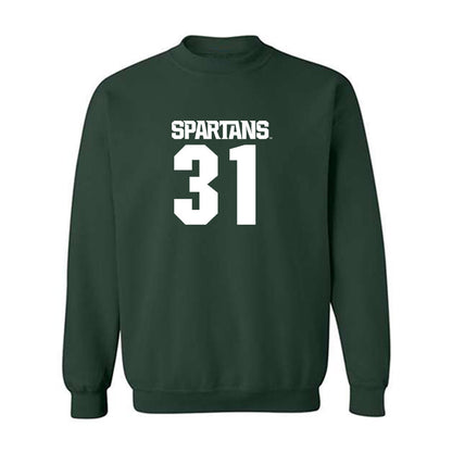 Michigan State - NCAA Football : Jayden Savoury - Generic Shersey Crewneck Sweatshirt-0