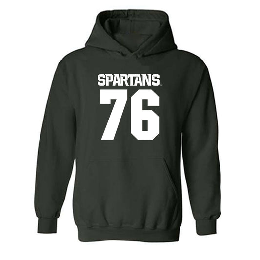 Michigan State - NCAA Football : Andrew Nichols - Generic Shersey Hooded Sweatshirt-0